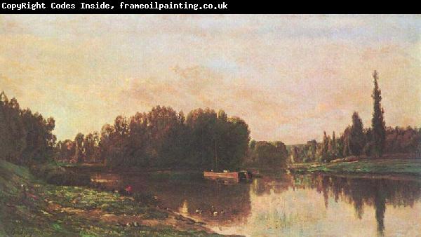 Charles-Francois Daubigny Typical painting of Seine and Oise